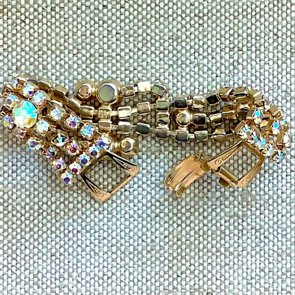 Vintage Aurora Borealis Bracelet - Picture 3 of 4